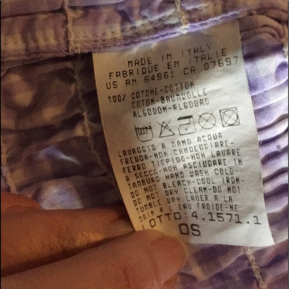 RETRO BENETTON lite purple peasant CROP top- Small - Picture 10 of 10